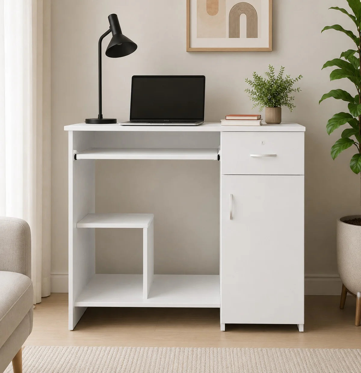 45x90x76CM Engineered Wood Study & Office Table