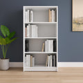 Zura 4-Tier Open Book Shelf – Super White