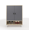 Stero Shoe Rack with Cabinet – Acacia Light & Grey