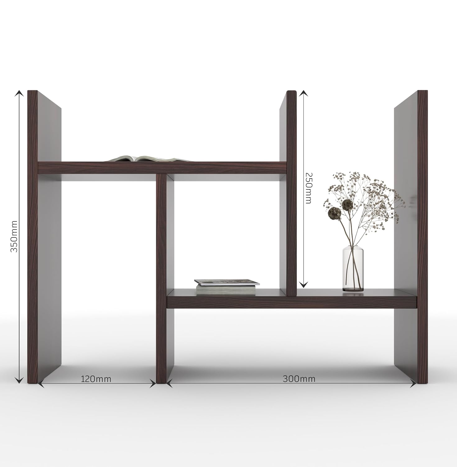 Versa Multi-Level Display & Storage Stand – Golden Oak