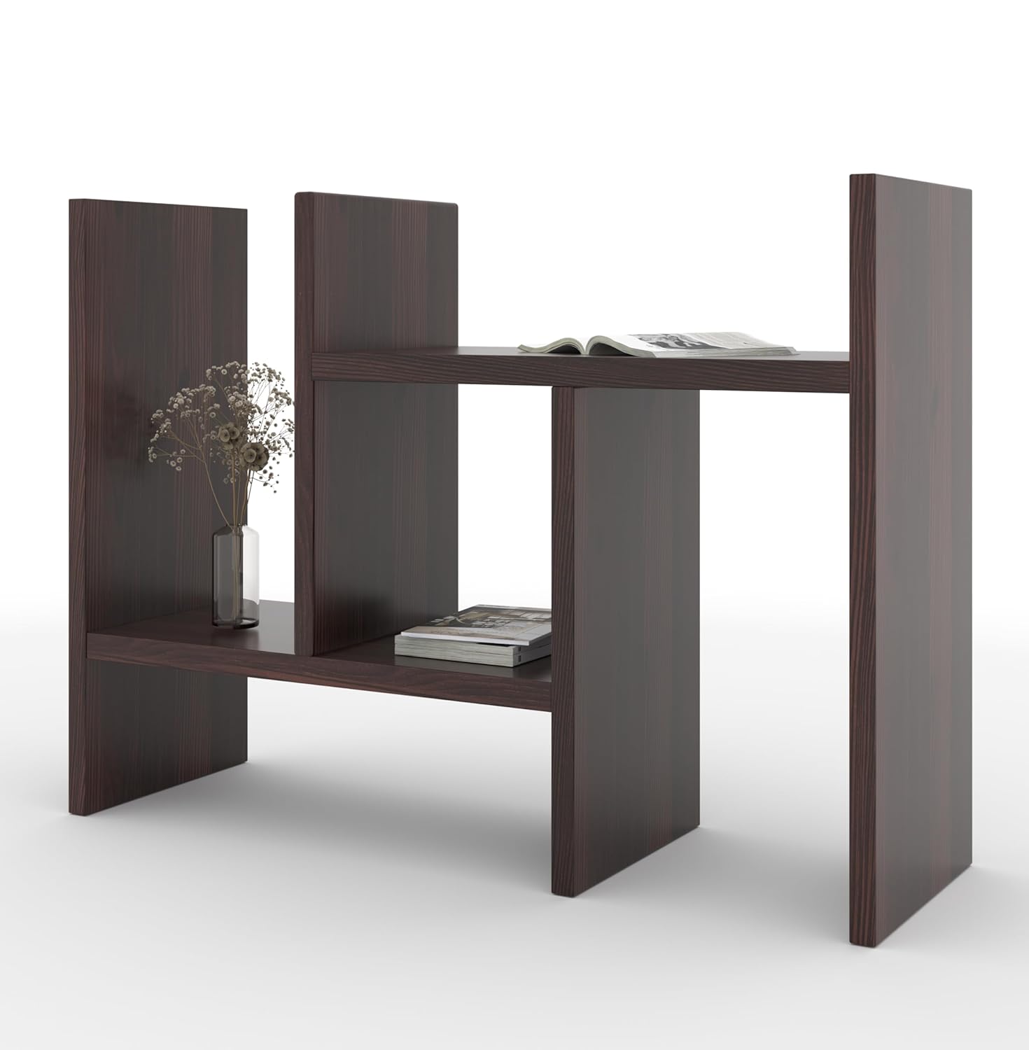 Versa Multi-Level Display & Storage Stand – Golden Oak