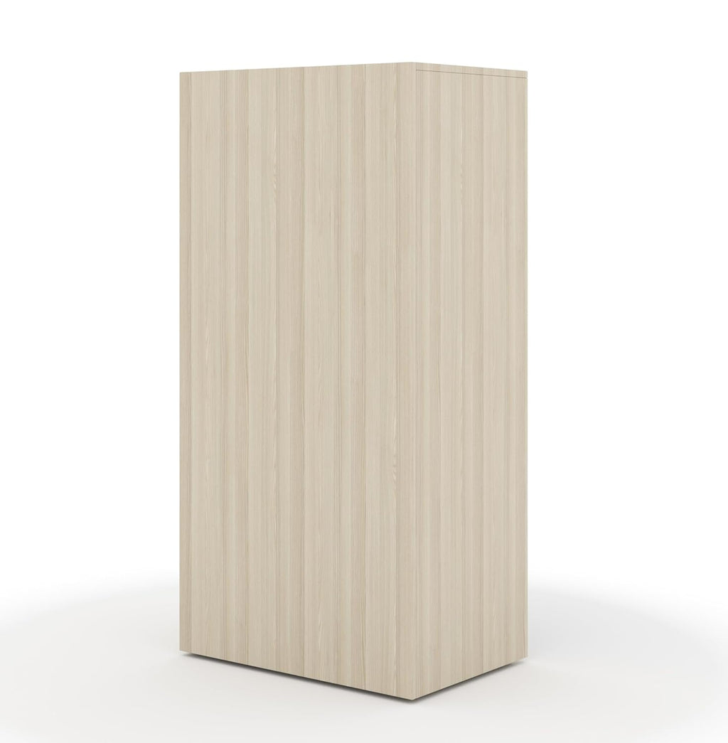 Zura 4-Tier Open Book Shelf – Light Brown & Grey