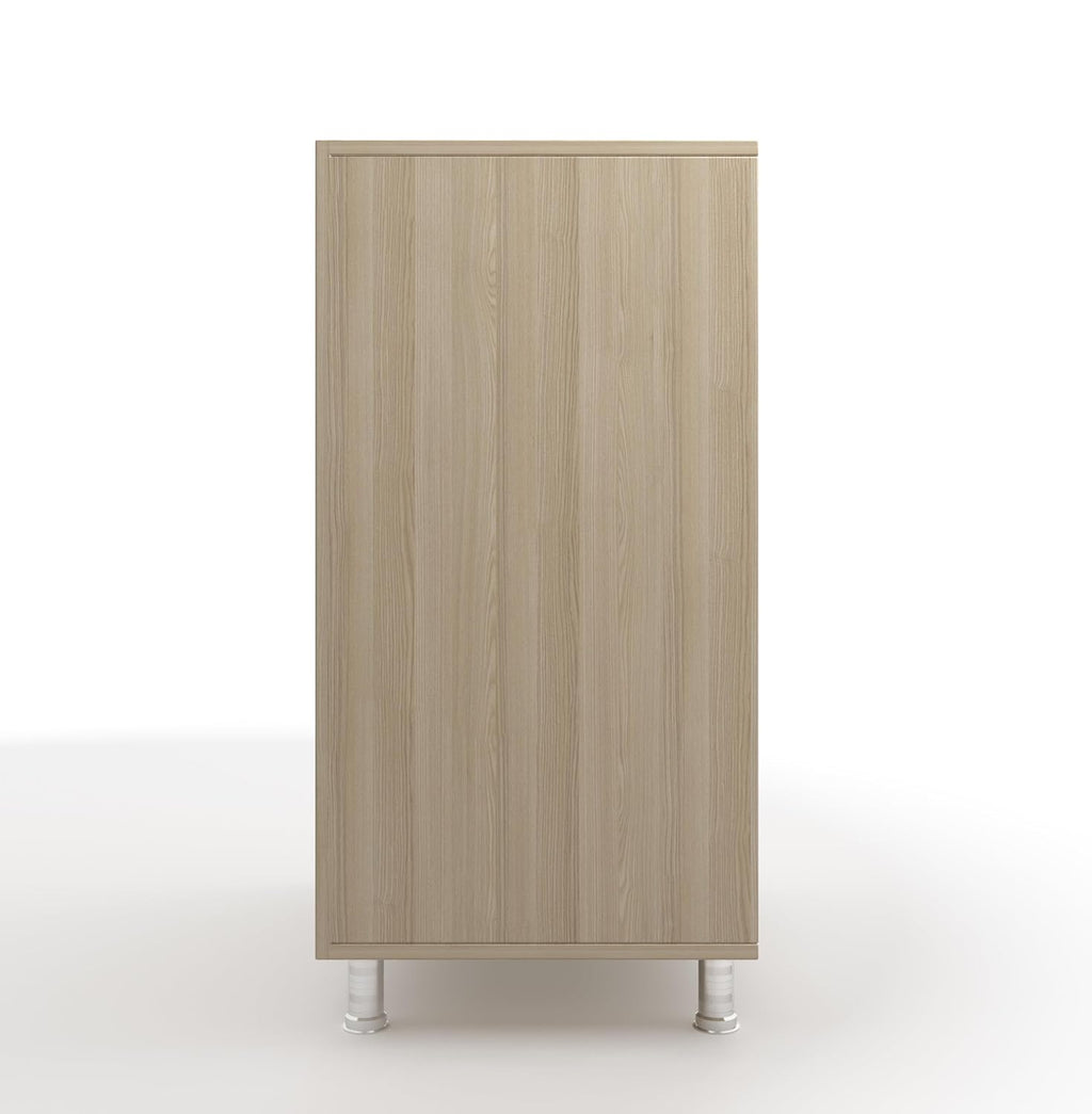 Stero Shoe Rack with Cabinet – Acacia Light & Grey