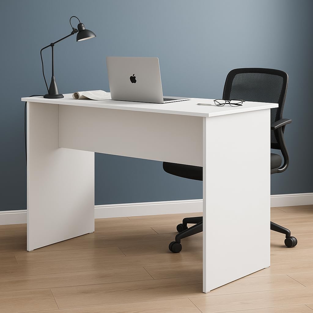 Compact Computer Desk – White Finish