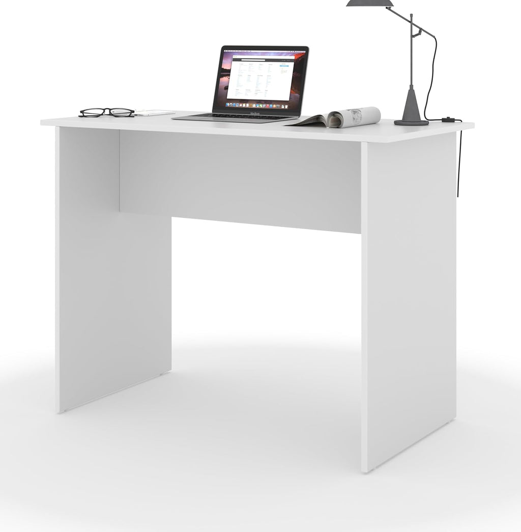 Compact Computer Desk – White Finish