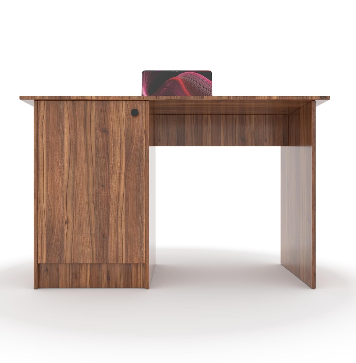 Tabloft Executive Desk with Cabinet – Lyon Walnut
