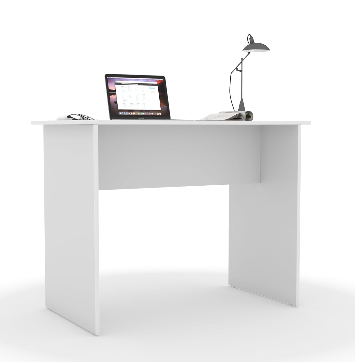 Compact Computer Desk – White Finish
