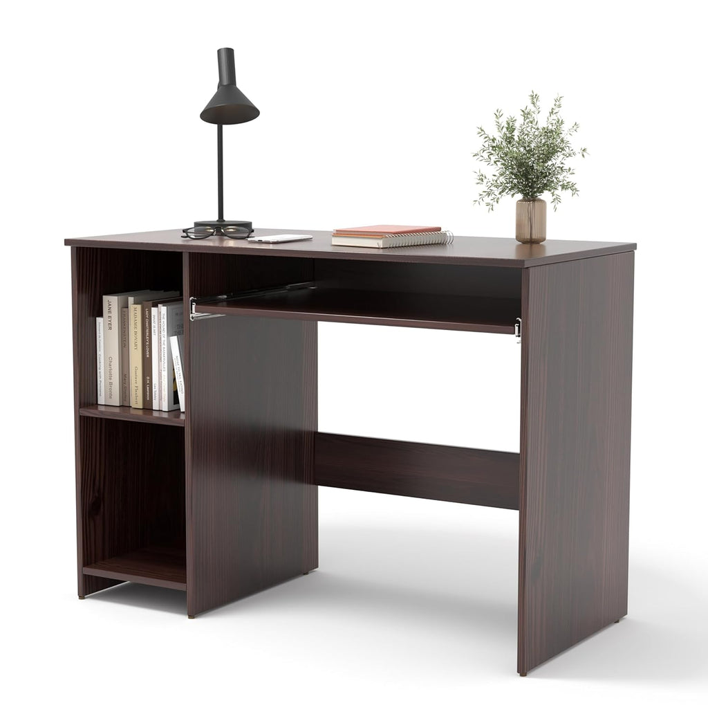 Study Desk with Keyboard Tray – Golden Oak