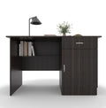 Study Desk with Drawer & Cabinet – Teak Walnut