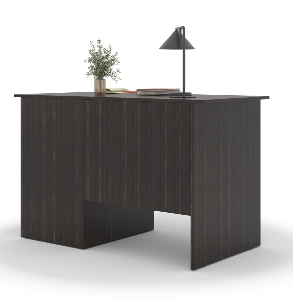 Study Desk with Drawer & Cabinet – Teak Walnut