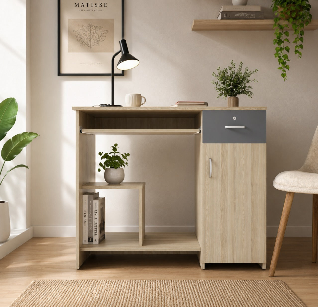 45x90x76CM Engineered Wood Study & Office Table