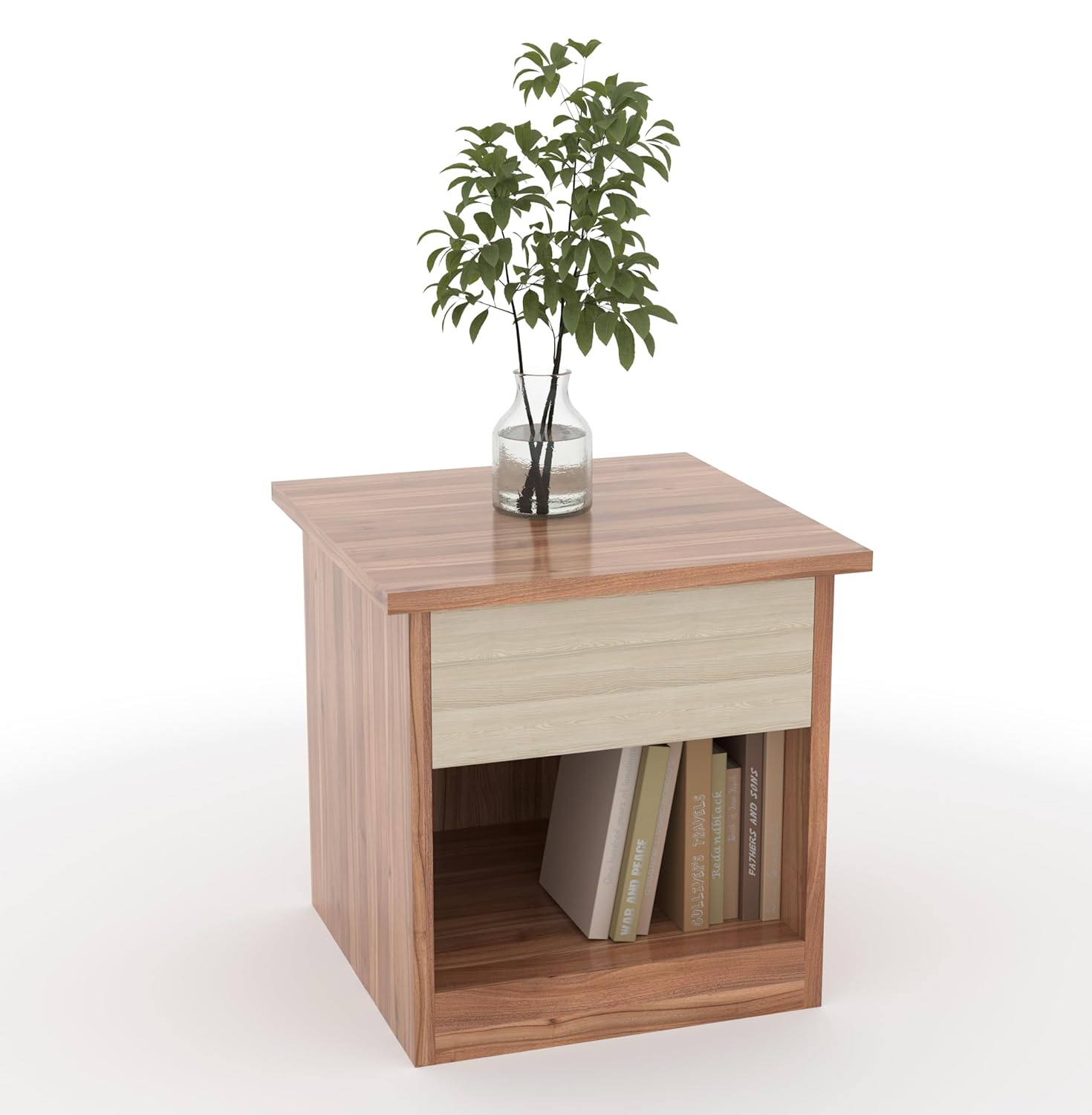 40x45x40CM Engineered Wood Nest Bedside Table