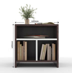 40x45x40CM Engineered Wood Urban Bedside Table with 3 Open Shelves for Storage