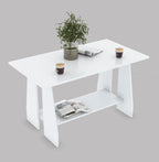 50x90x50 CM Engineered Wood Slant Leg Design Sovo Coffee Centre Table