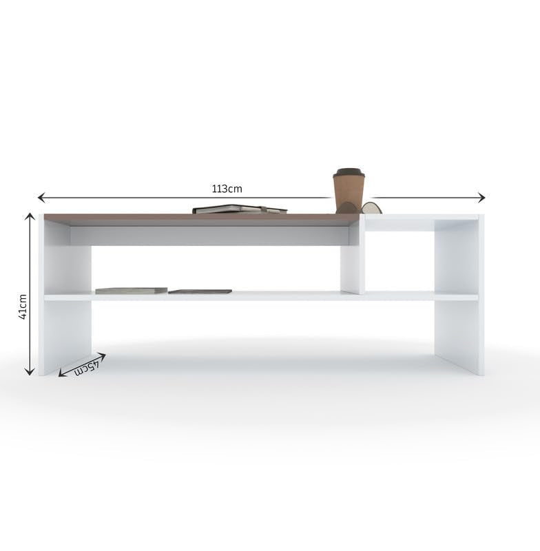 Vyra Coffee Table | Modern Wooden Center Table for Living Room & Office