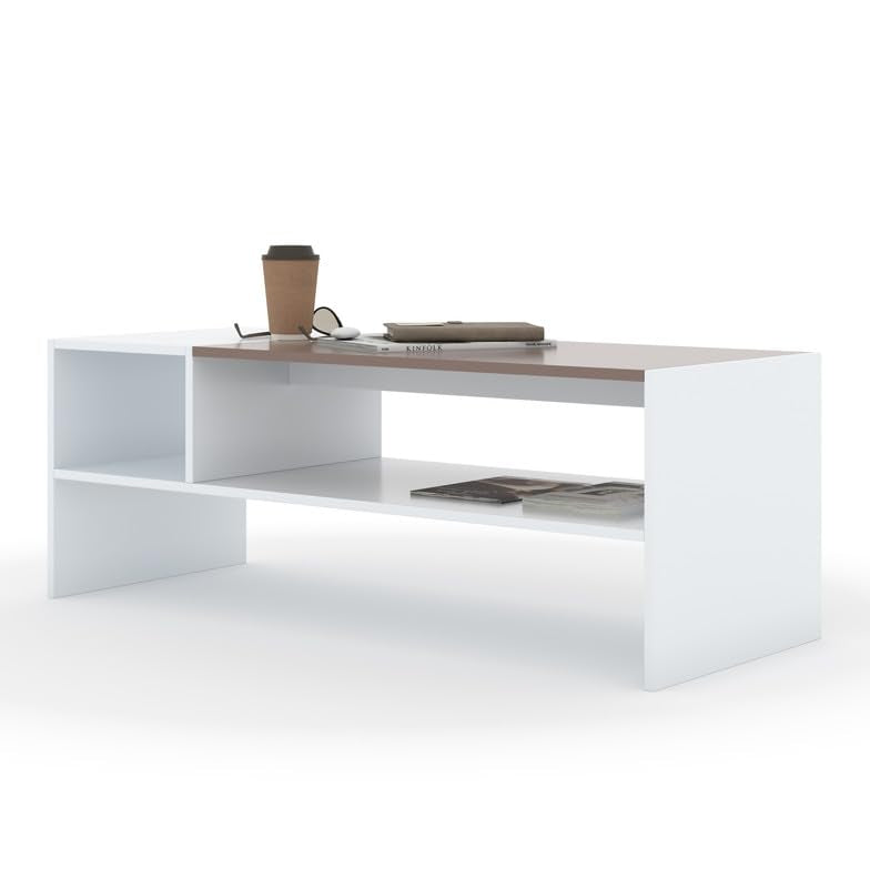 Vyra Coffee Table | Modern Wooden Center Table for Living Room & Office