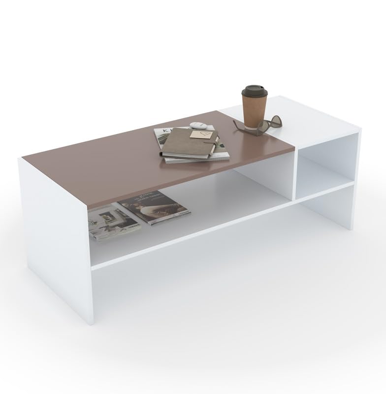 Vyra Coffee Table | Modern Wooden Center Table for Living Room & Office