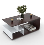 Engineered Wood Zentro Coffee Table 90x50x36 CM | Modern Zigzag