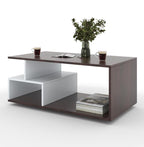 Engineered Wood Zentro Coffee Table 90x50x36 CM | Modern Zigzag