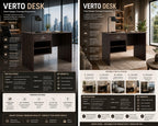 116x75x56CM Engineered Wood Verto Study & Office Table
